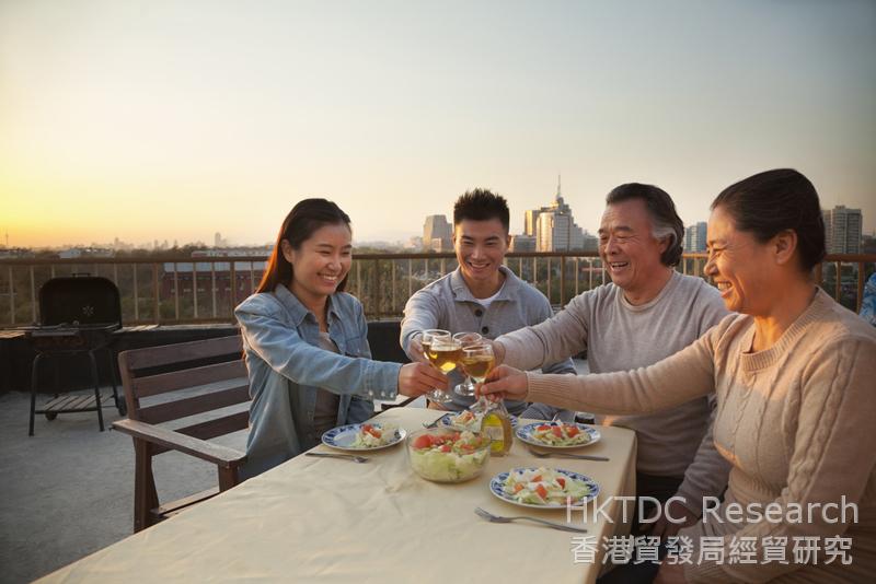 相片：中国人民生活水平不断提高。