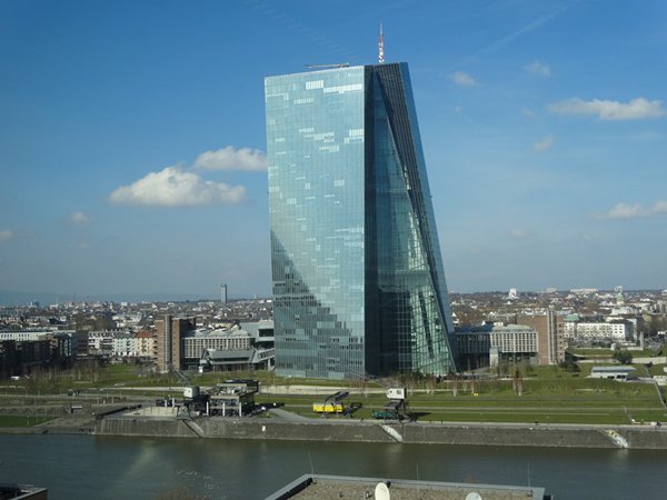 相片:欧洲中央银行位于美茵河畔