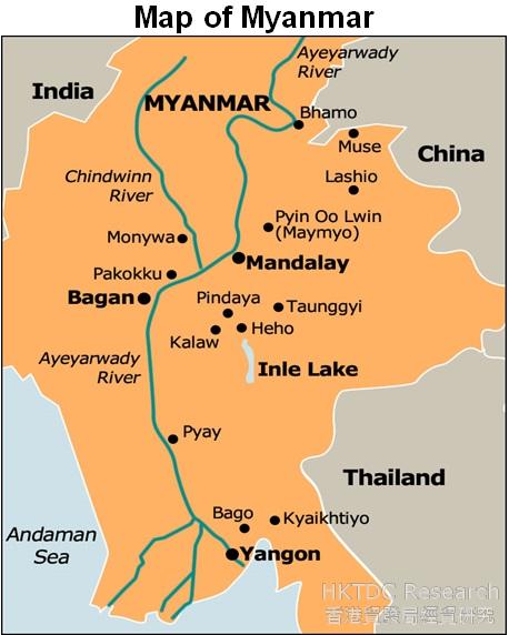 Picture: Map of Myanmar