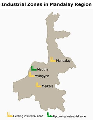Map: Industrial Zone in Mandalay Region
