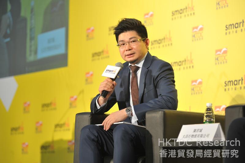 相片：陳君城先生指出冷鏈物流最大的挑戰在於管理。
