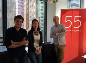 相片:Fifty-five Hong Kong計劃經理及主管Cedric Delzenne(右)與其同事。 相片:Fifty-five Hong Kong計劃經理及主管Cedric Delzenne(右)與其同事。