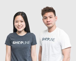 Photo: Shopline’s co-founders: Fiona Lau (left) and Tony Wong (right).
