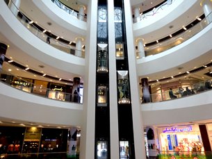 Photo: A modern shopping mall in Tehran. Photo: A modern shopping mall in Tehran.
