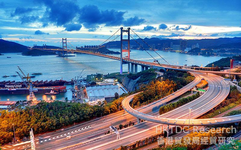 相片：香港青马大桥。