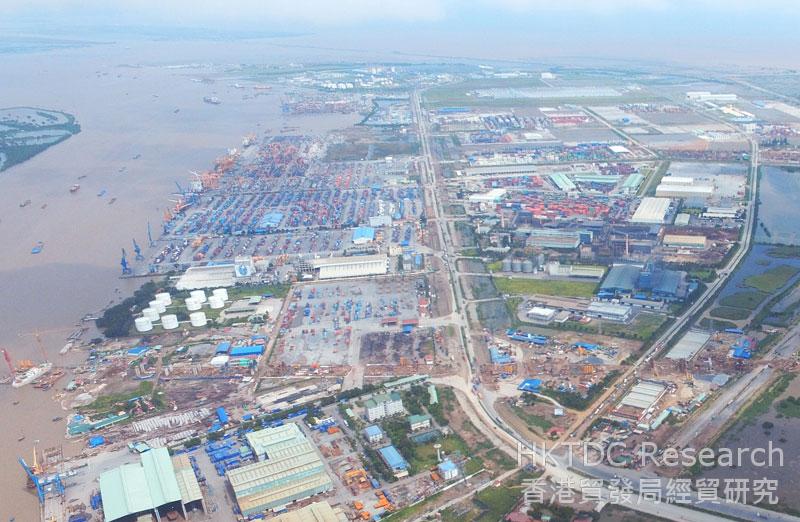 Photo: Aerial view of Deep C Industrial Zone in Hai Phong. (Photograph provided by Deep C Industrial