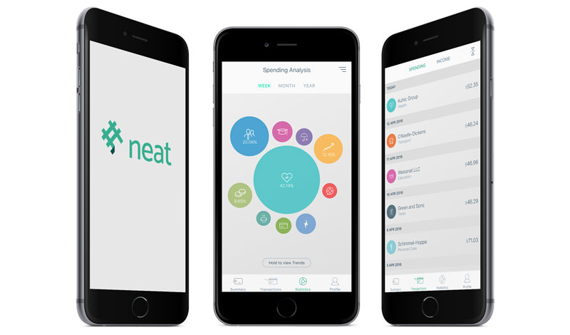 Picture: Neat mobile app: Helping users keep track of their spending.