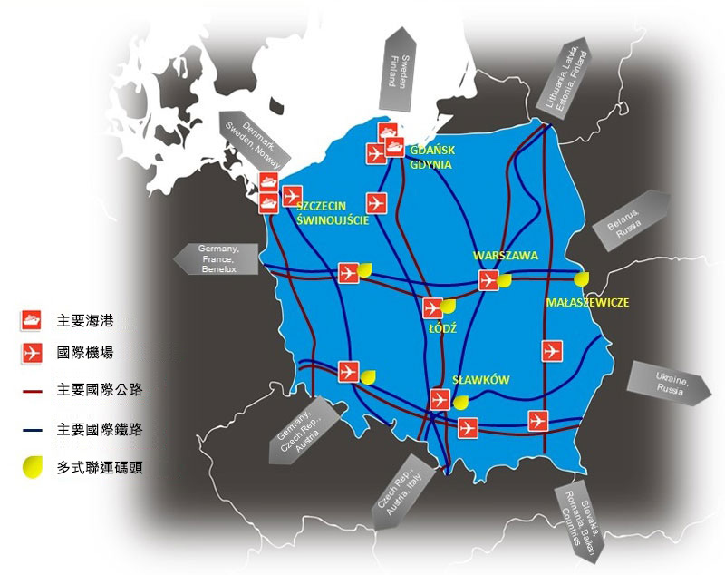 圖片: 波蘭交通運輸網絡發達，在爭取中東歐物流業務方面大見成效。