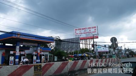 圖：越南龍江工業園周邊環境。