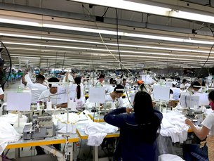 Photo: Inside a garment factory in Clark Freeport Zone. Photo: Inside a garment factory in Clark Freeport Zone.