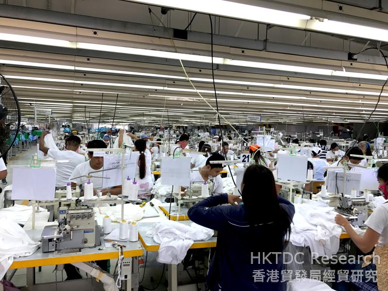 Photo: Inside a garment factory in Clark Freeport Zone.