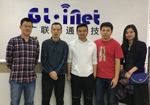 Photo: Alfie Zhao (the second right), CEO of GL Technologies.