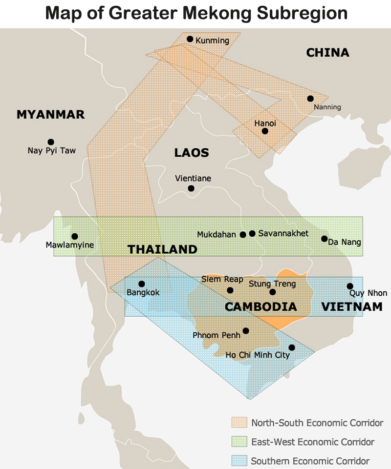 Map: Greater Mekong Subregion