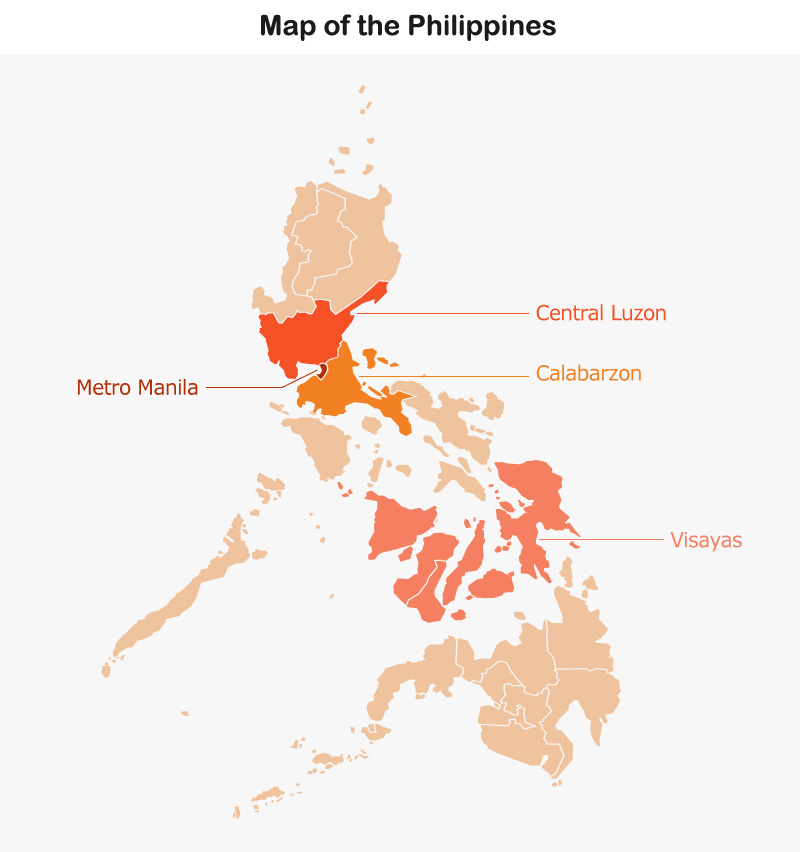 Map: the Philippines Map: the Philippines