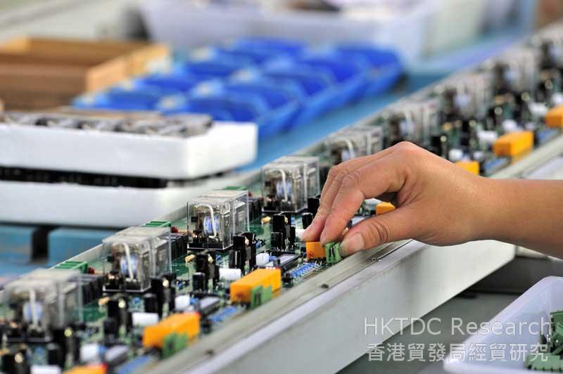 照片：亚洲电子产业供应链快速成长(一)。