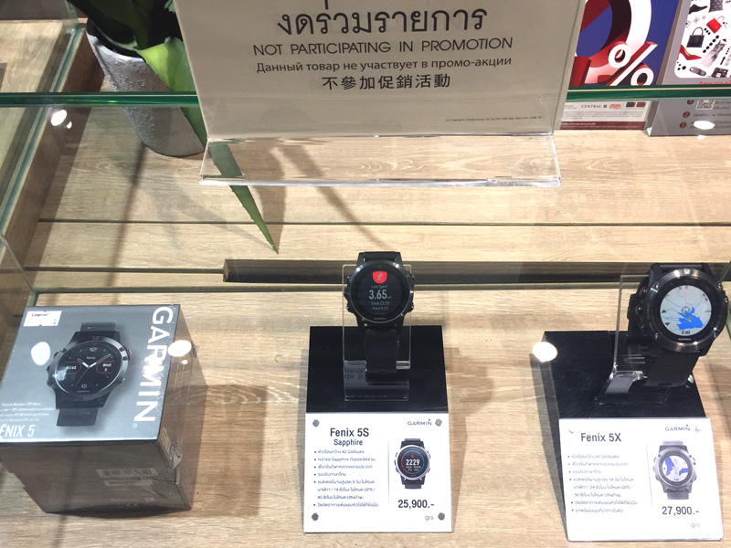 相片: 百货公司陈列的多功能运动表。 相片: 百货公司陈列的多功能运动表。