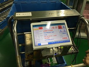 相片:無線電子標籤揀貨系統。 相片:無線電子標籤揀貨系統。