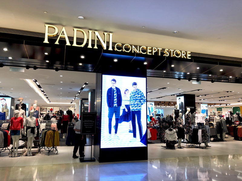 相片: 馬來西亞的 Padini Concept Store。 相片: 馬來西亞的 Padini Concept Store。