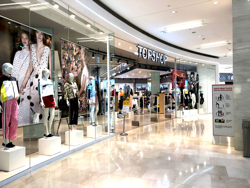相片: 英國零售商Topshop已在馬來西亞設立據點。 