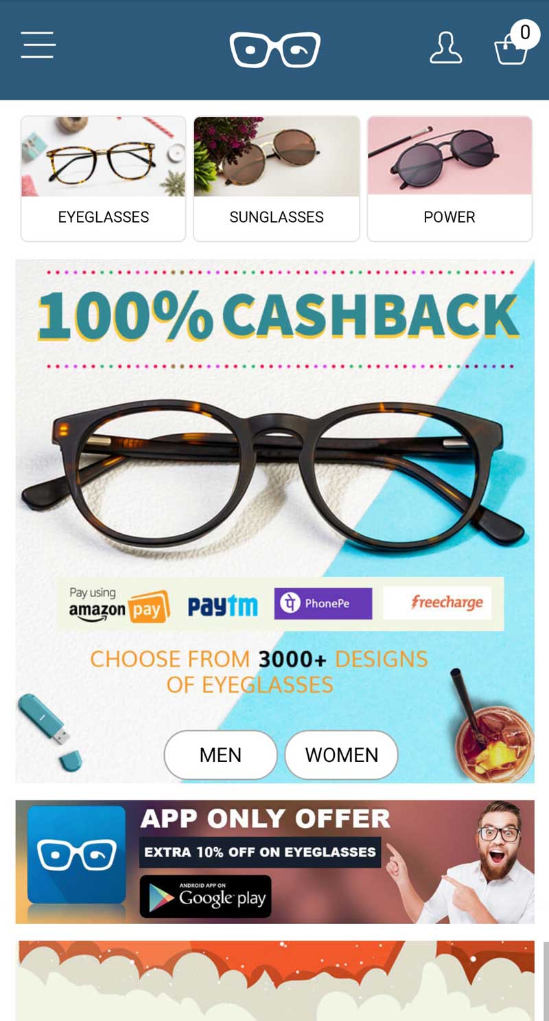 相片: 眼鏡公司的推銷宣傳。