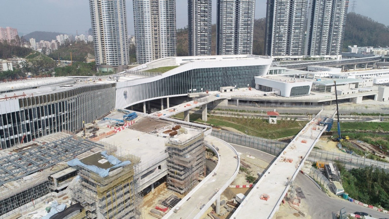 相片:即将启用的莲塘香园围口岸。 相片:即将启用的莲塘香园围口岸。