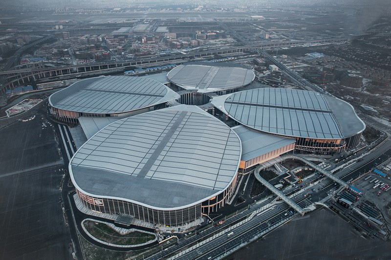 相片：位於上海的國家會展中心。