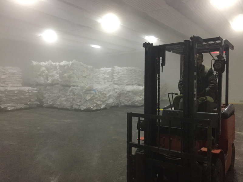 相片:匯通公路進口物流園內的冷庫 (二)。 相片:匯通公路進口物流園內的冷庫 (二)。