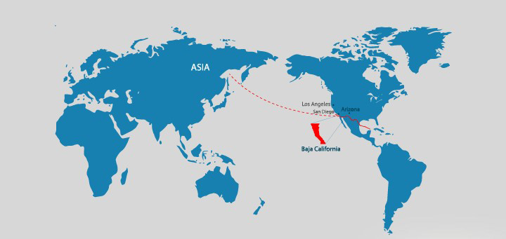 Picture: Home to the City of Tijuana, Baja California is the closest Mexican State to Asia. Picture: Home to the City of Tijuana, Baja California is the closest Mexican State to Asia.