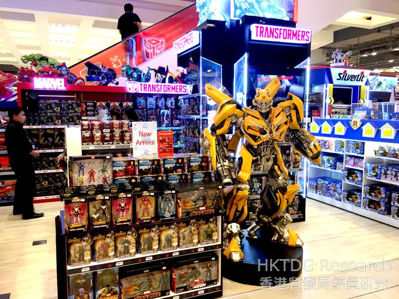 Photo: Licensed toys displayed in a Bangkok department store. (2)