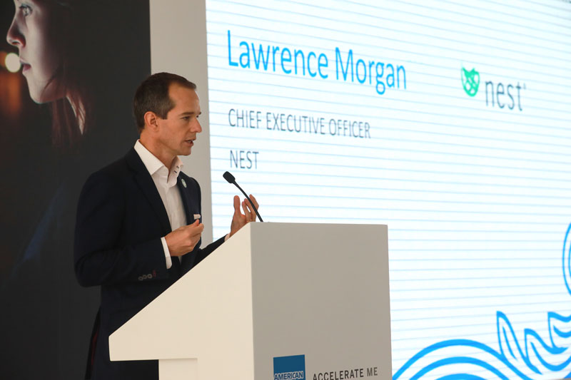 相片: Nest行政总裁Lawrence Morgan。 相片: Nest行政总裁Lawrence Morgan。