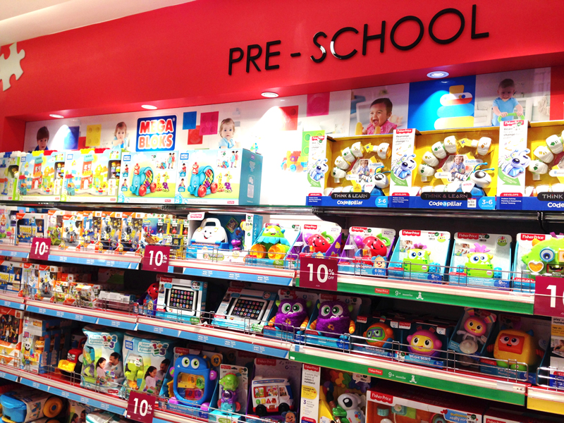 Photo: Pre-school toys in a Malaysia department store (1).