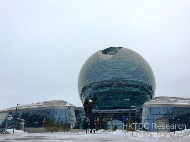 Photo: The AIFC sits in the venue of Astana Expo 2017.