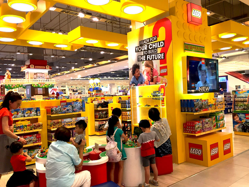 Photo: LEGO’s shop in a Bangkok department store.