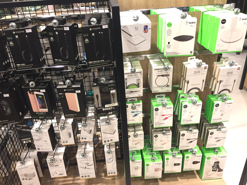 Photo: Power banks and related products sold in a Bangkok department store. Photo: Power banks and related products sold in a Bangkok department store.