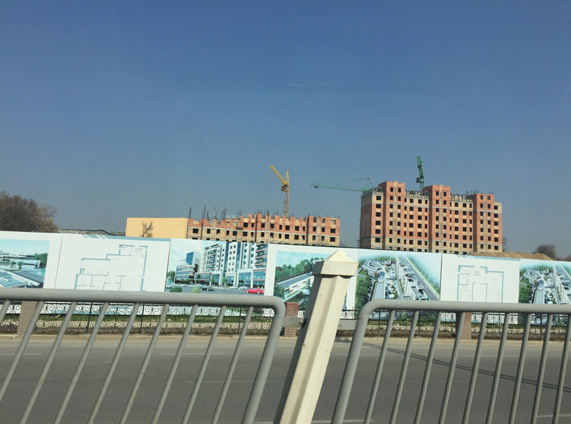 Photo: Construction site of Tashkent City.