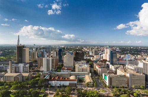 Photo: Nairobi, capital city of Kenya. 