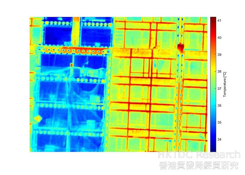相片：利用紅外線收集大廈外牆數據
