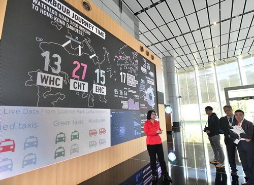 Datenwand Hong Kong Science Park Datenwand Hong Kong Science Park