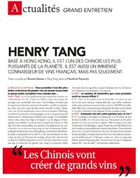 La Revue du Vin de France 2014.05 - Entretien Henry Tang La Revue du Vin de France 2014.05 - Entretien Henry Tang