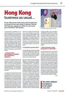 Classe Export 2014.11 - Hong Kong Business as usual... Classe Export 2014.11 - Hong Kong Business as usual...