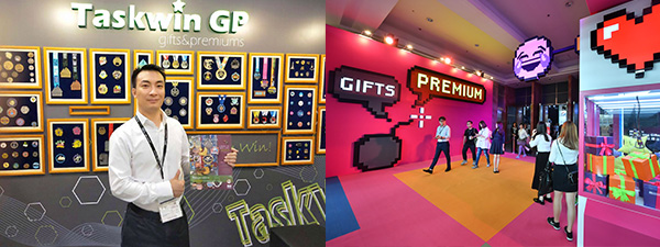 (左图)戴永良(右图)香港贸发局香港礼品及赠品展 (左图)戴永良(右图)香港贸发局香港礼品及赠品展