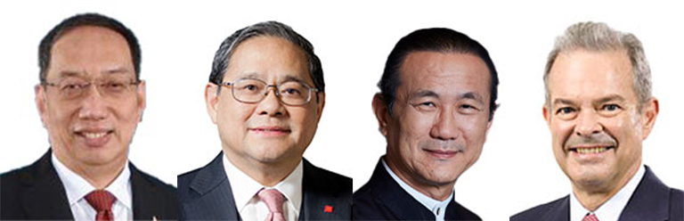 (左起)蔡聪妙、冯国经博士、邱威功、蓝凌志 (左起)蔡聪妙、冯国经博士、邱威功、蓝凌志