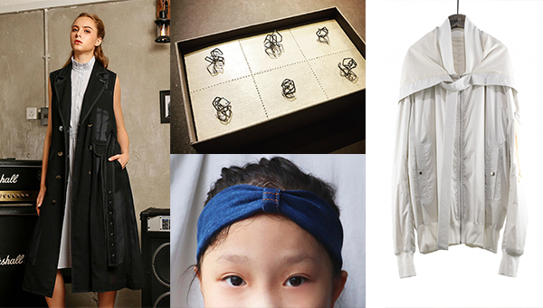(左)FromClothingOf、(中上)PHENOTYPSETTER、(中下)Mum’s Design及(右)KURT HO (左)FromClothingOf、(中上)PHENOTYPSETTER、(中下)Mum’s Design及(右)KURT HO
