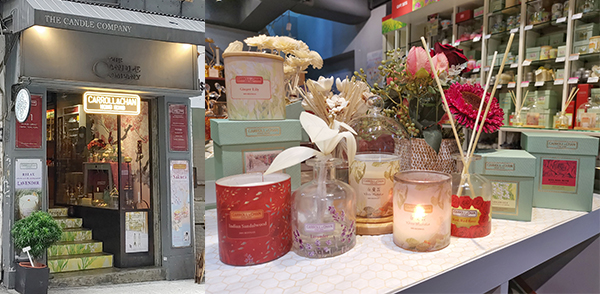 The Candle Company总店设于中环摆花街 The Candle Company总店设于中环摆花街