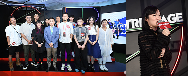 左圖:CENTRESTAGE記者會, 右圖:麥雋亭 左圖:CENTRESTAGE記者會, 右圖:麥雋亭