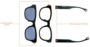 Temple clip-ons fit any size of spectacles Temple clip-ons fit any size of spectacles