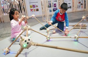 A modelling kit from an exhibitor at DesignInspire keeps children engrossed in educational play  