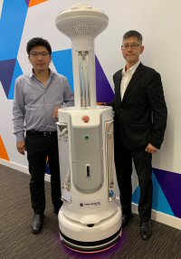 Alec Leung (right) with colleague Edward Yang Alec Leung (right) with colleague Edward Yang