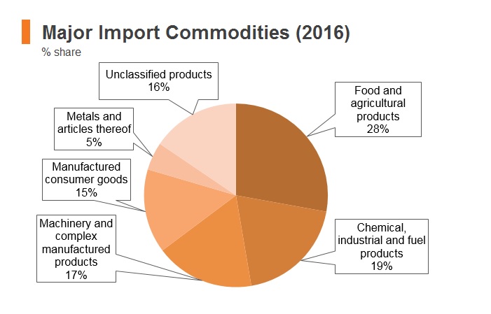 Graph: Afghanistan major export commodities (2016) Graph: Afghanistan major export commodities (2016)